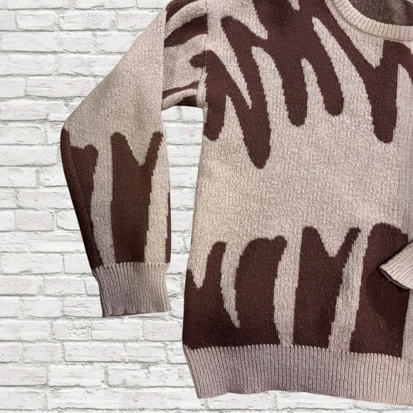 Brown Patterned Sweater - Picture 2 of 2